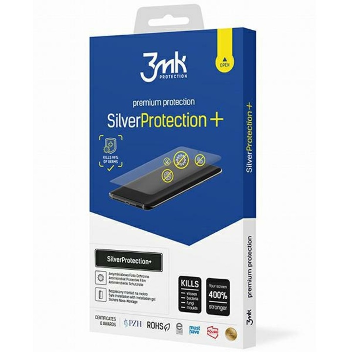 3MK SilverProtection+ антимикробен протектор за екран за iPhone 15 Pro Max 6.7", 400% втвърдяване, мокър монтаж