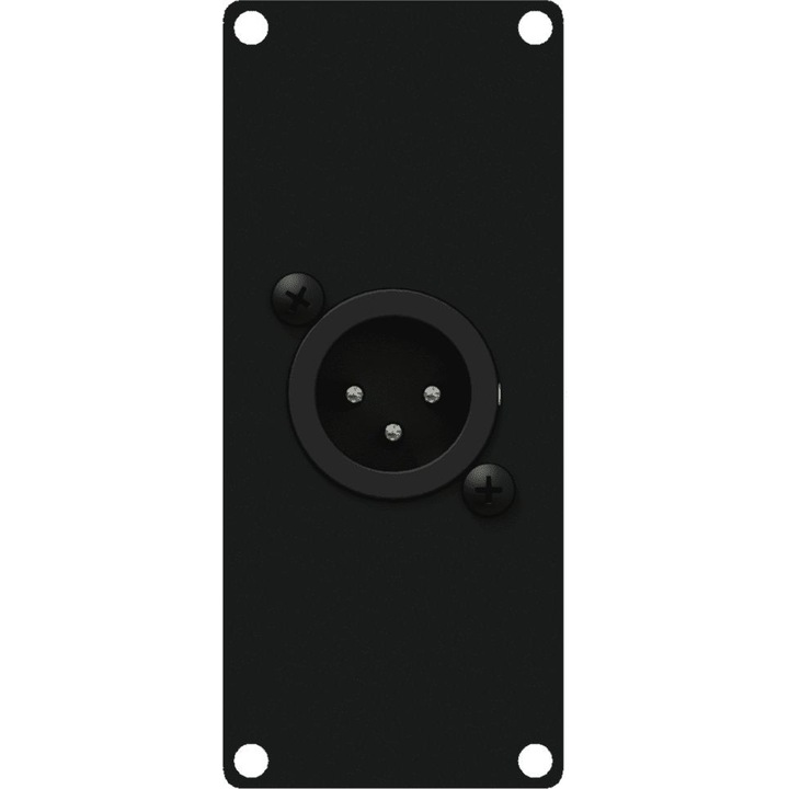 Caymon CASY122 aljzat, dugós XLR csatlakozó, varrat nélküli rögzítés, fekete szín