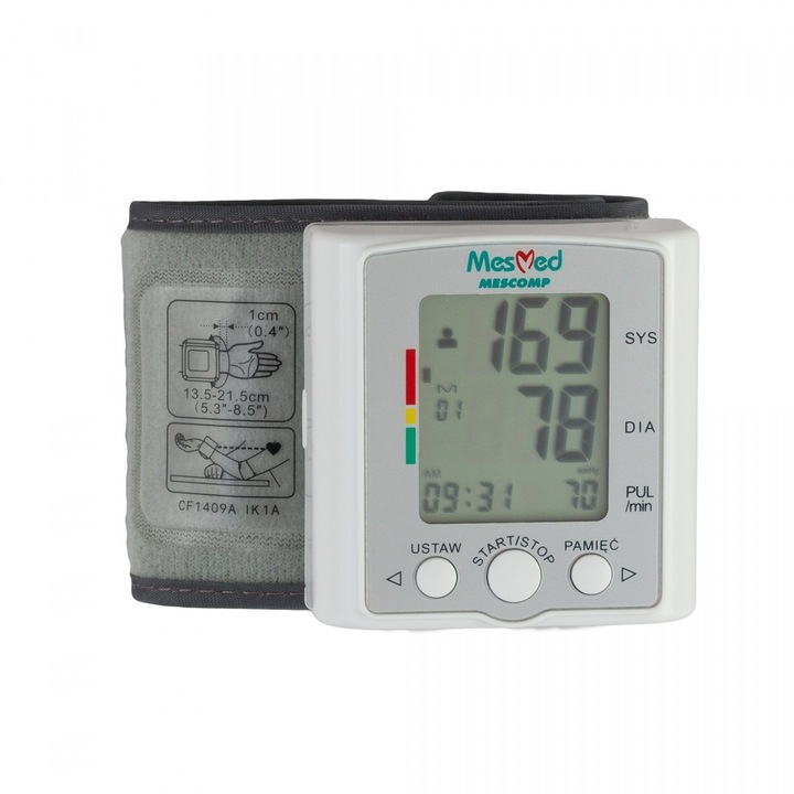 Mescomp Vérnyomásmérő, 100 g, szürke