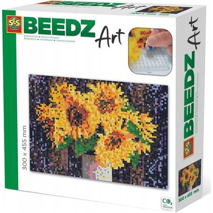 Puzzle, SES, Margele de calcat - Floarea soarelui