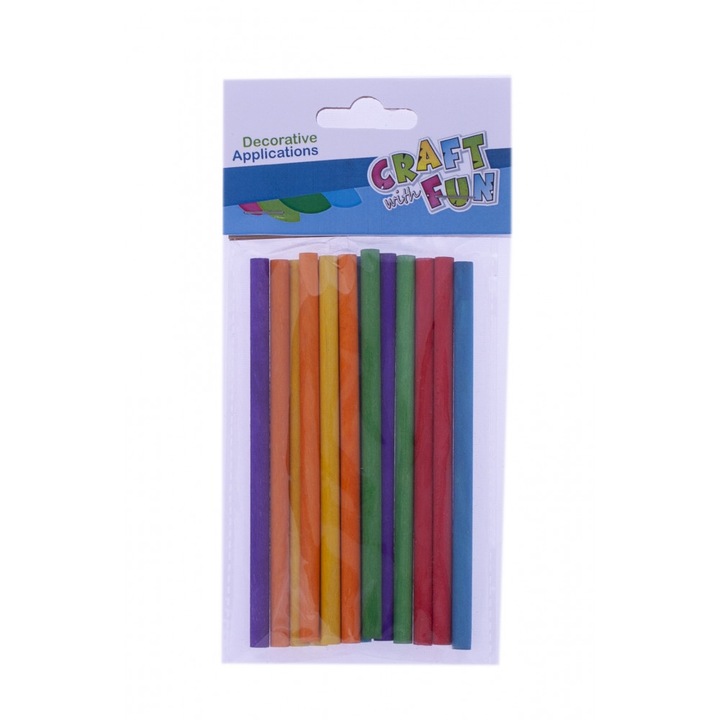 Játékbotok, Craft with Fun, Fa, Multicolor