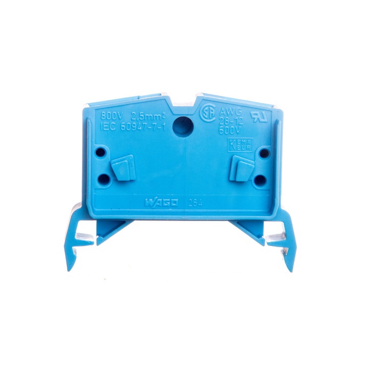 Accesorii tablouri electrice, Wago, ZA, 2-przewodowa, 2,5mm2, albastra, 800V, 24A