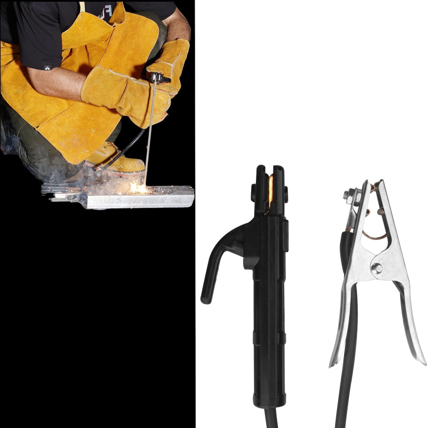 Set Riglete Cabluri Set 3X3M cabluri pentru sudura cu clesti 300A cu conectori 9mm, cablu ...