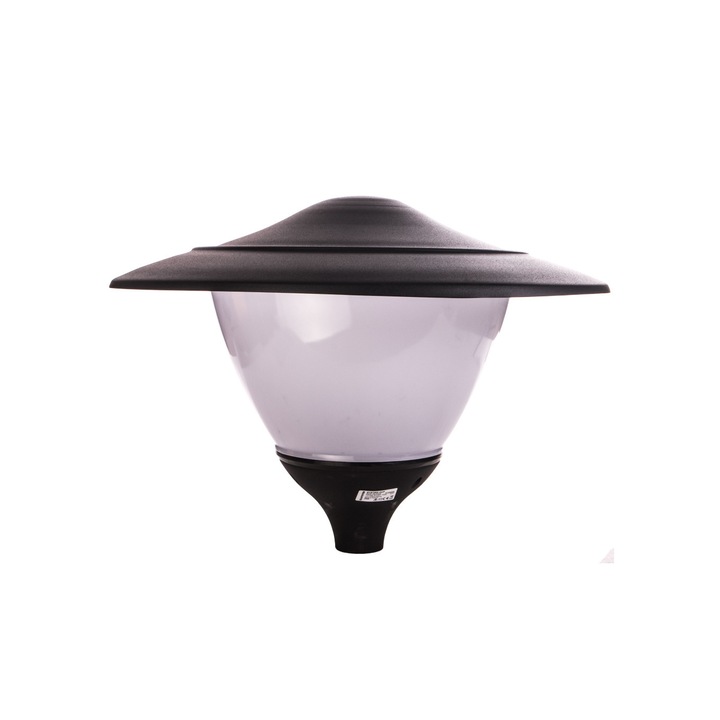 Corp de iluminat pentru stalp Es-System, E27, 70 W, Negru