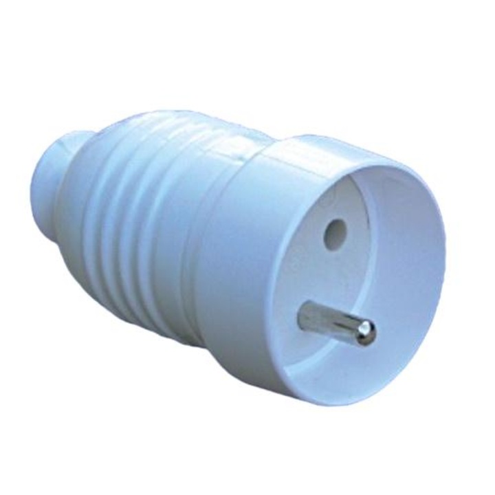 Priza portabila Elektro-Plast, 16A, 2P+Z, IP44, alb, montare aparenta