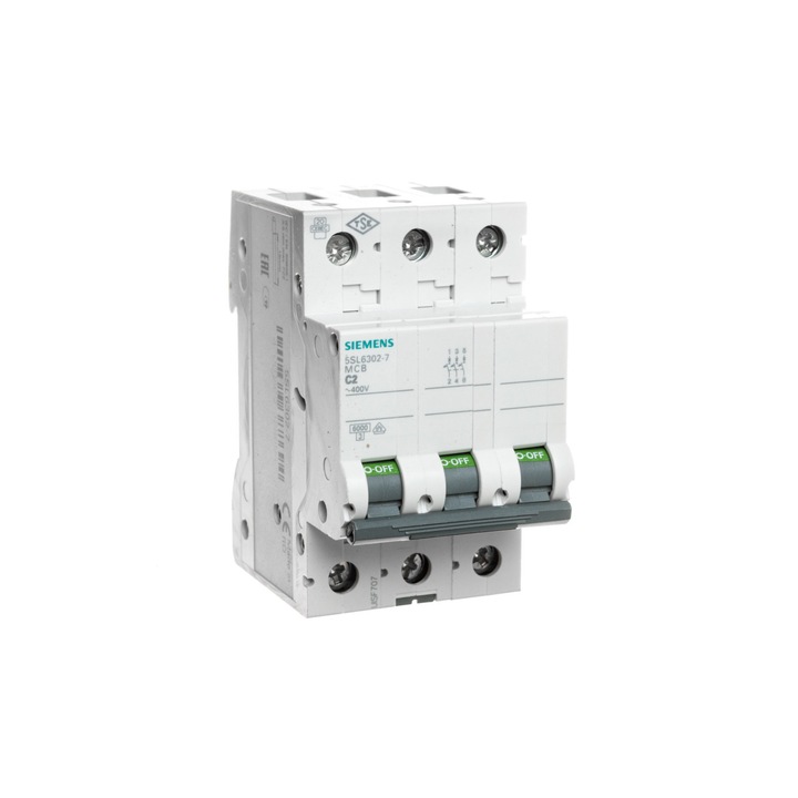 Intrerupator circuit, Siemens, 3P C 2A