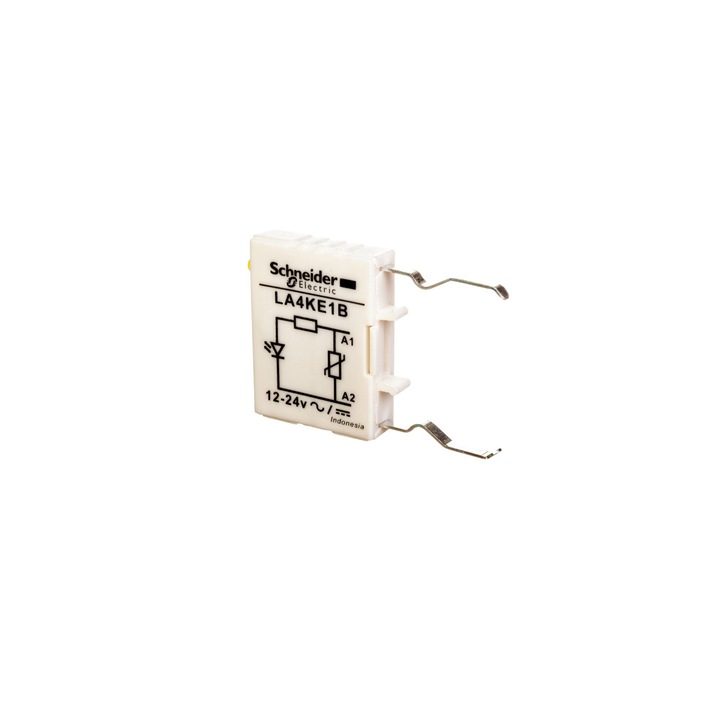 Modul limitator varistor 12-24V AC/DC cu indicator LED, set 5 bucati, SCHNEIDER, 25x6x22mm