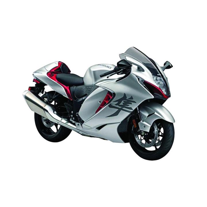 Suzuki Hayabusa 2022 motorkerékpár modell, Maisto, fém, 1:12, többszínű
