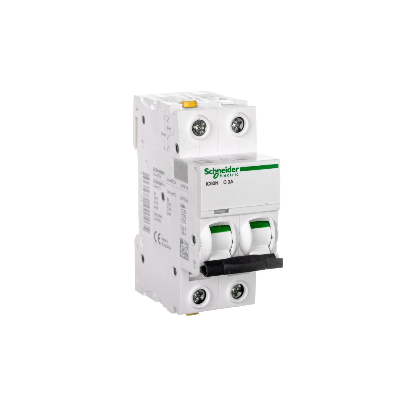 Siguranta electrica, Schneider Electric, iC60N 2P 3A - eMAG.ro