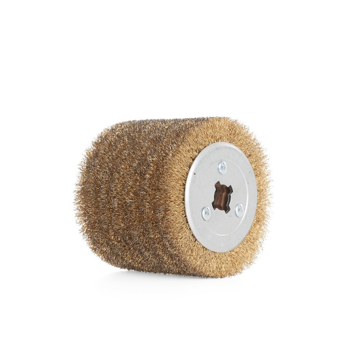 Perie de sarma pentru polizor unghiular, 120 x 100 mm, Geko G00642