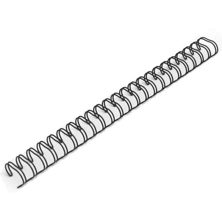 Set 100 inele metalice, Argo, 14.3 mm, 3:1, A4, Negru