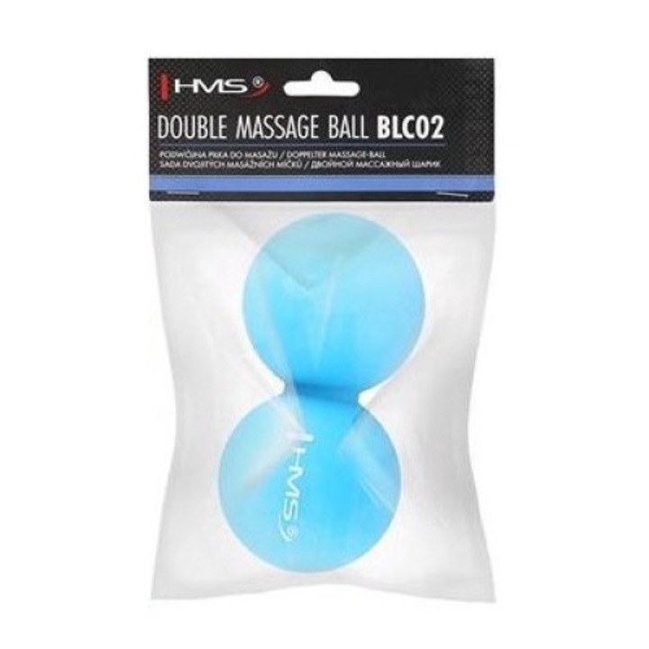 Minge de masaj dubla, Hms, Sarcina 320 kg, Silicon, Albastru