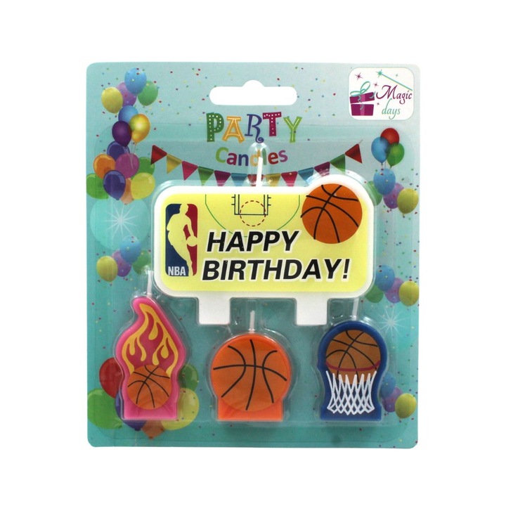 Комплект от 4 парти свещи Basket