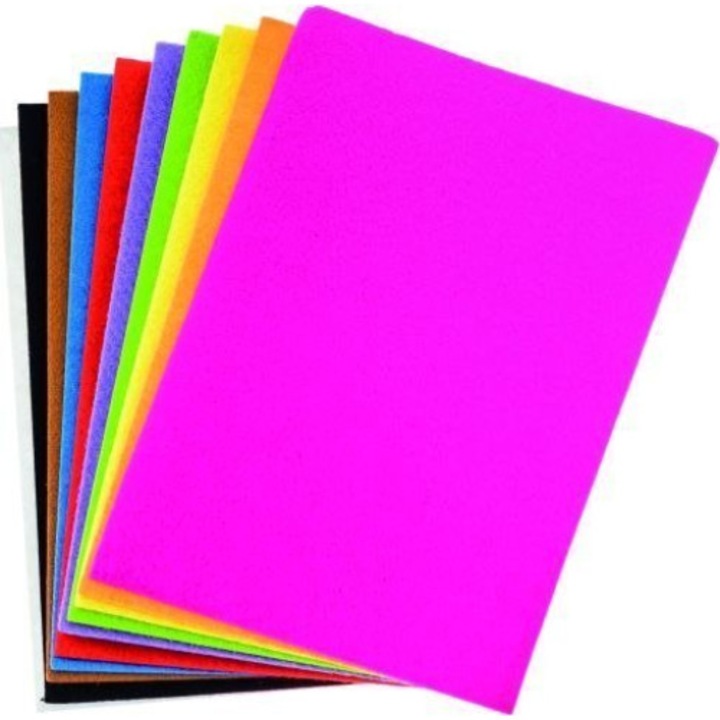 Set 10 coli fetru, Brewis, A5, 2 mm, Multicolor