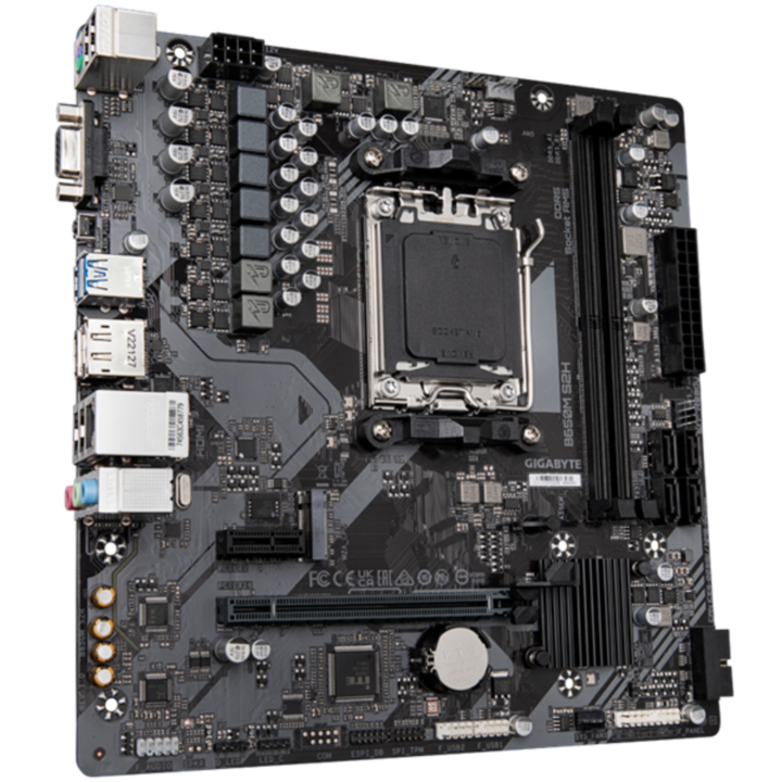 Placa de Baza GIGABYTE B650M S2H 1.0 AM5, 2x DDR5, 1x D-Sub 1x DP 1x HDMI, 1x PCIe 16x 1x PCIe x1, 1
