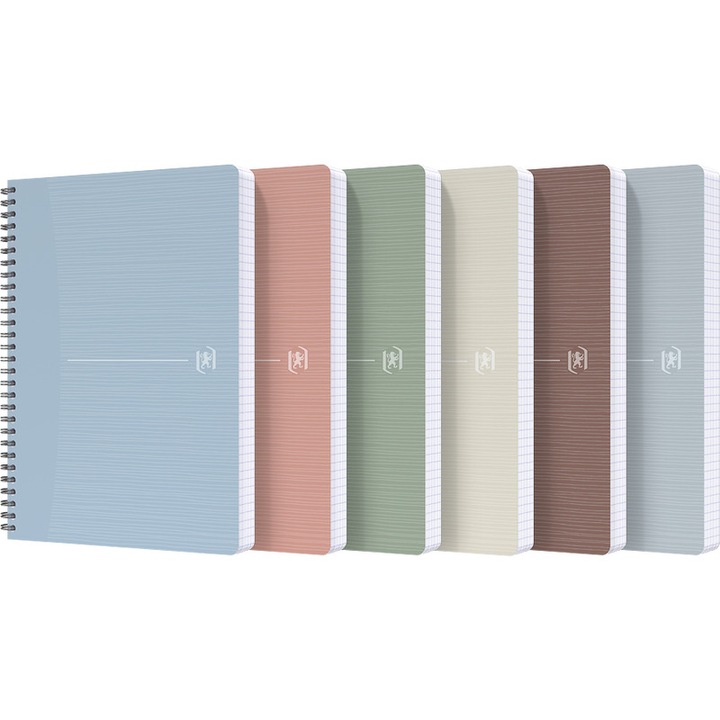 Oxford My Rec "up A5 spirálfüzet, 90 lap-90g/négyzetméter, Scribzee, újrahasznosított, matt, válogatott papír