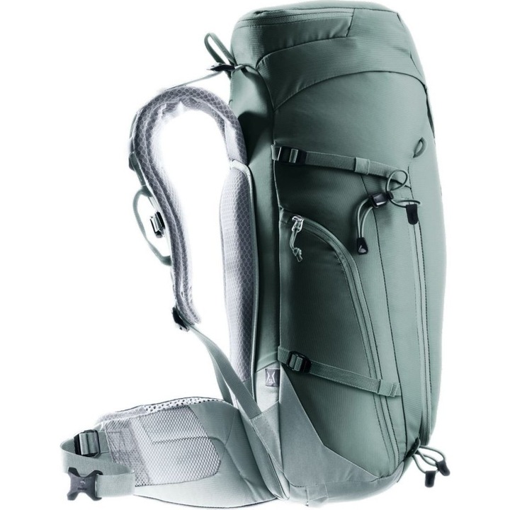 Rucsac turistic Deuter Trail 28 SL, 28l, verde, cu sistem de ventilatie si protectie impotriva ploii