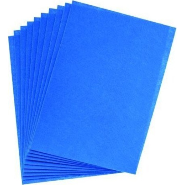 Set 10 coli fetru, Brewis, A4, 1 mm, Albastru