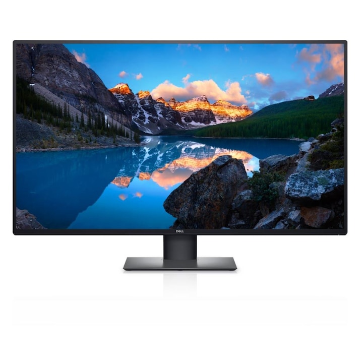LCD монитор, Dell, Full HD, 42.5", USB-A/USB-C, 3840x2160, алуминий/пластмаса, черен