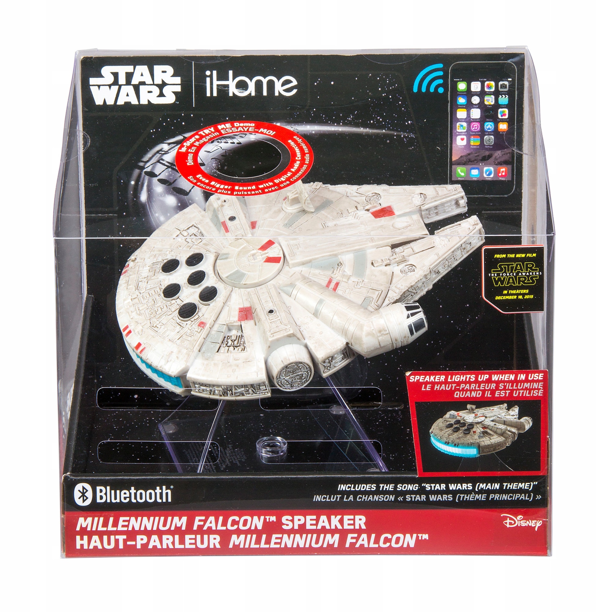 Difuzor Bluetooth Star Wars, Iluminare Led, Millennium Falcon, LI-B17 ...