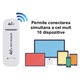 Router Wireless pentru cartela SIM, Modem USB, Alb Mat, Portabil, Conexiune Multipla, 150 MB