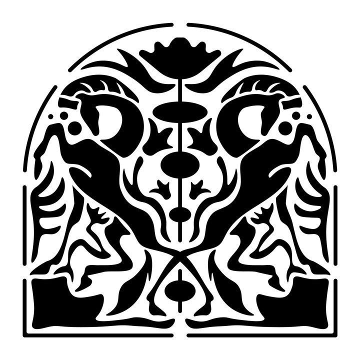 Sablon constructii 3D Horse Tales, 50x50cm, reutilizabil, plastic