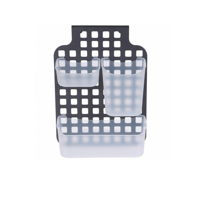 Organizator baie Bathroom Solutions, polipropilena, 39x29x9 cm, antracit