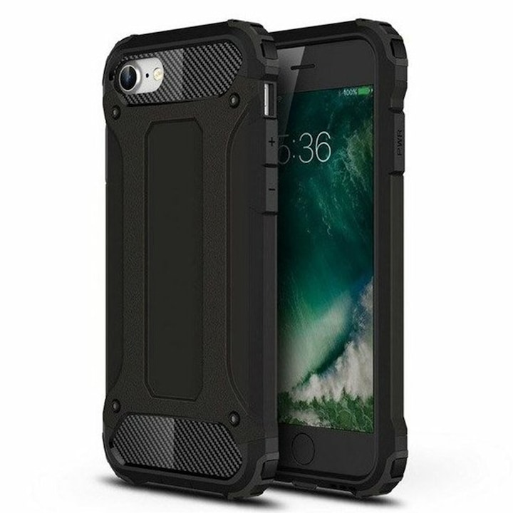 COMANDO Titan tok kompatibilis iPhone 7/8 telefonnal, Armor Hybrid Protection, Ideal Grip, Fekete