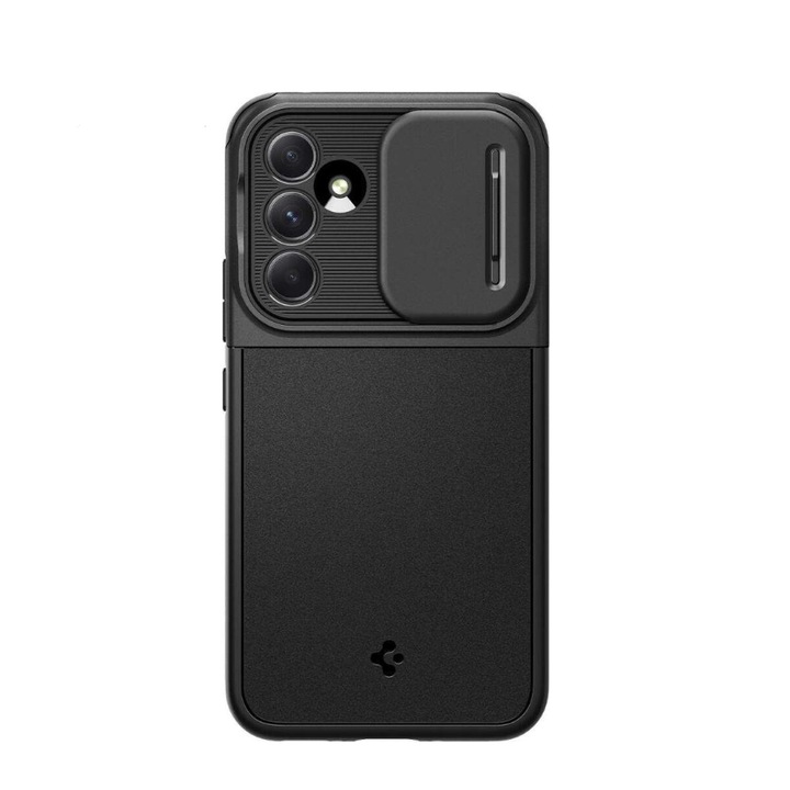 Защитен кейс съвместим с Samsung Galaxy A54, Optik Armor, силиконов, Черен