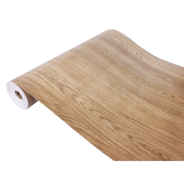 Autocolant pentru mobila furnir, 67.5 x 100 cm, DecoMeister®, Model Stejar Vicenza, B011-067-0100S