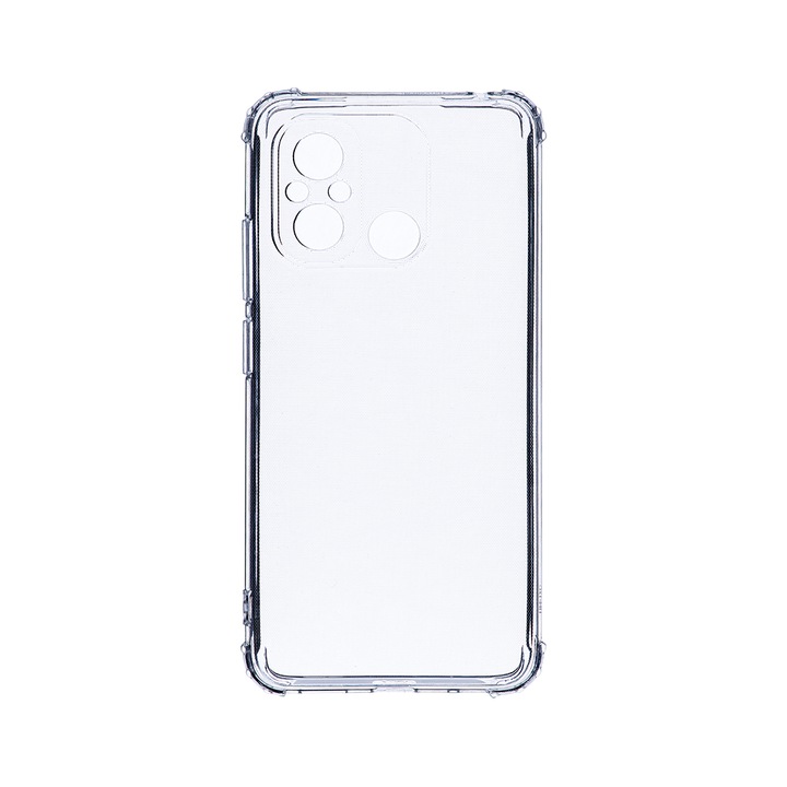 Husa BestCase® Anti Shock 1.5MM, Compatibila Cu Xiaomi Redmi 12C, Rezistenta La Socuri, Protectie Camera, Margini ridicate pentru protectia ecranului, Transparent