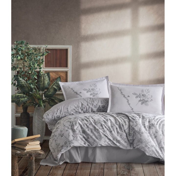 Dupla ágynemű, 100% erősített pamut, 4 db, 240 x 260 cm, Ralex Pucioasa, Messina