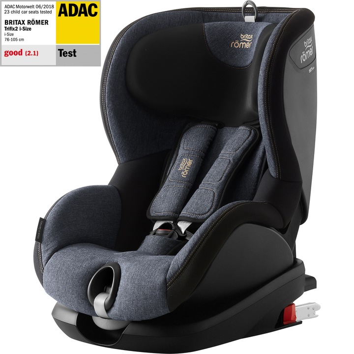 Scaun auto pentru copii Britax Romer, Trifix2, i-SIZE, Blue Marble, 15 luni-4 ani, 76-105 cm, 9-22 kg