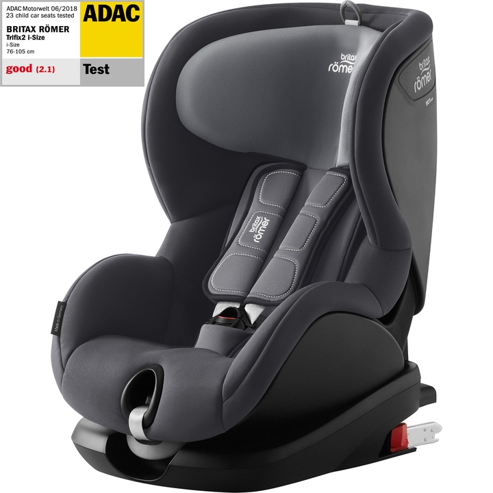 Scaun auto pentru copii Britax Romer, Trifix2, i-SIZE, Storm Grey, 15 luni-4 ani, 76-105 cm, 9-22 kg