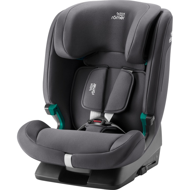 Столче за кола Britax Romer, Evolvafix, Midnight Grey, 15 месеца-12 години, 76-150 см, 36 кг