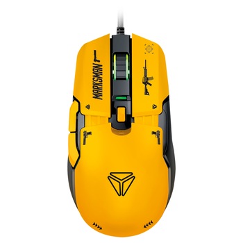 Mouse gaming, Yenkee, YMS 3600YW Marksman, Galben