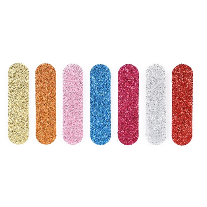 Set 100 pile pentru unghii, 1.5x6cm, Multicolor