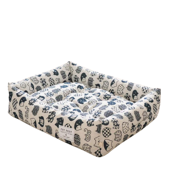 Pat pentru animale de companie, Jancsi Kincsei Kft., 50 x 40 cm, Marime M, Alb