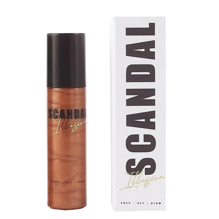 Spray de fixare pentru machiaj, Scandal Beauty, Illusion Dark, 140 ml