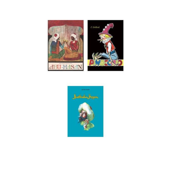 Pachet Retro 3 volume ( Nastratin Hogea, Abu-Hasan, Pinocchio), Anton Pann, Arthur, Arthur