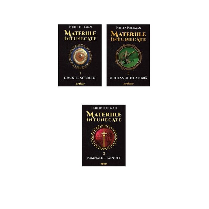 Pachet Materiile intunecate 3 volume, Philip Pullman, Arthur, Arthur