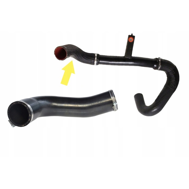 Въздушен маркуч за интеркулер, ProParts Krawczyk, гума, съвместим с Fiat Ducato, черен