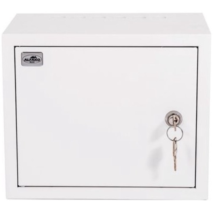 Cabinet modular cu incuietoare, Alfako, Otel, 12 module, IP40, 285 x 130 x 235 mm, Alb