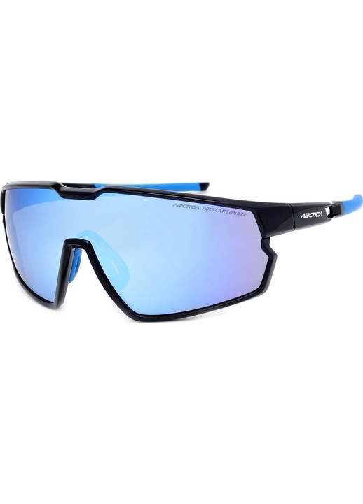Ochelari sport, Arctica, UV400, Negru/Albastru