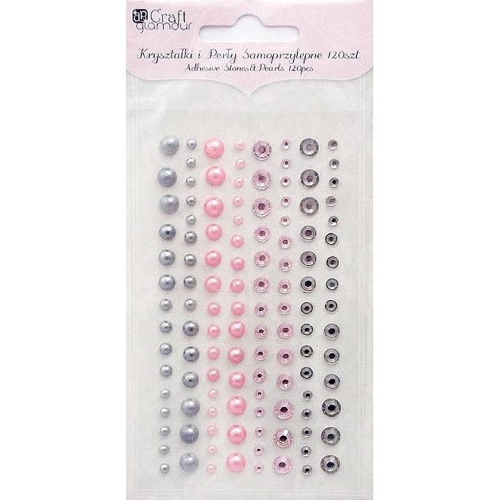 Cristale autoadezive, Dp Craft, Multicolor, 120 bucati