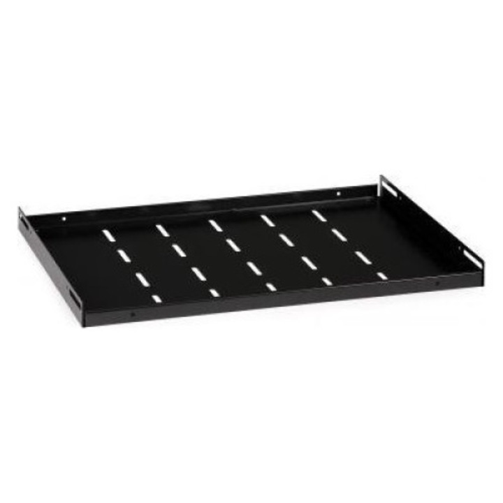 Raft pentru rack, Delta, 19", 360mm, Negru, 2 bucati