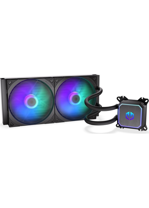 Ventilator CPU, ENDORFY, Racire cu apa, ARGB, Negru