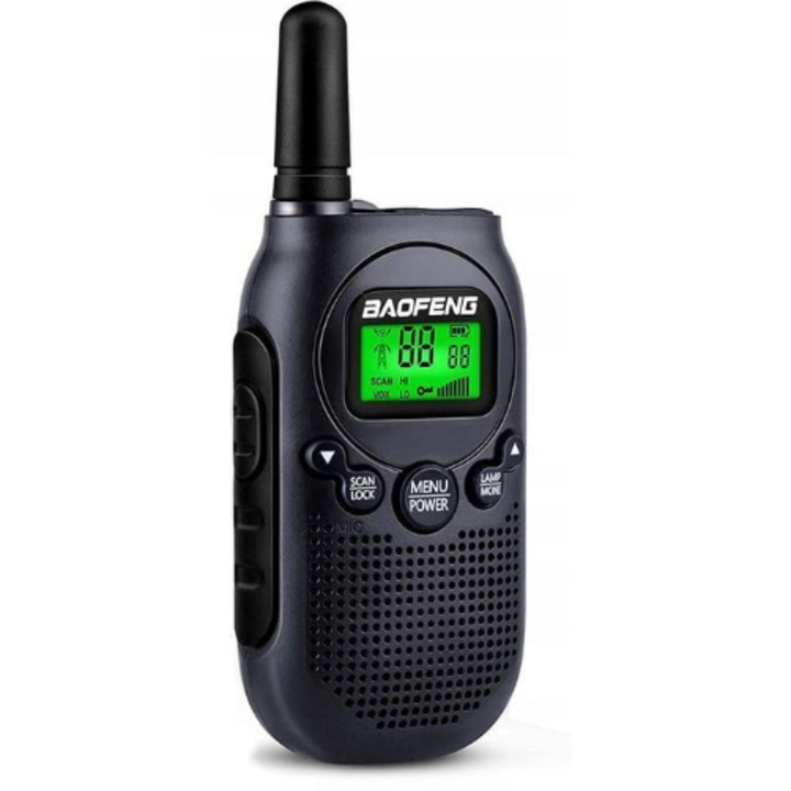 Radio cu unde scurte Baofeng BF-T6 Panda, Negru