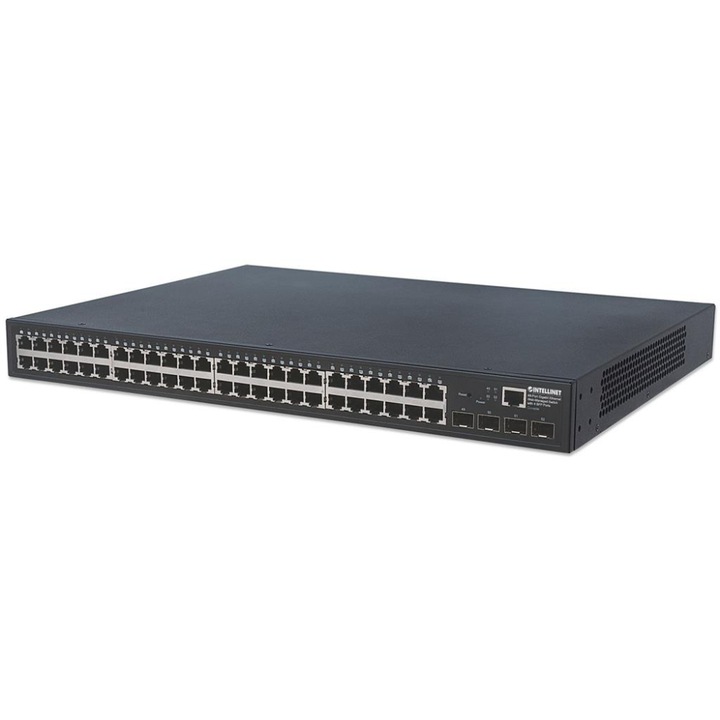 Превключвател, Intellinet, 48p Gigabit SFP, черен