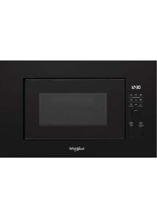 Cuptor cu microunde incorporabil, Whirlpool, 20L, 800W, Negru
